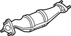 Left catalytic converter for Infiniti FX35 03-07, with lambda sensor
