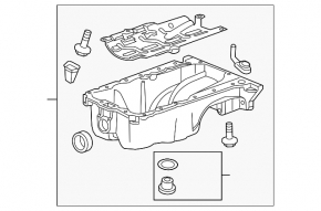 Oil pan Buick Encore 13-19