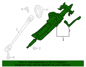 Steering column BMW 3 F30 12-18