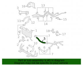 Lexus GX470 03-09 automatic transmission oil cooling pipe