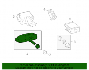 Wheel Pressure Sensor Lexus ES350 07-12 OEM
