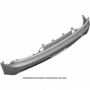 Rear bare bumper lower part Chevrolet Bolt EV 22-23 for parking sensors