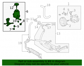 Power steering reservoir Lexus LX 08-21 5.7