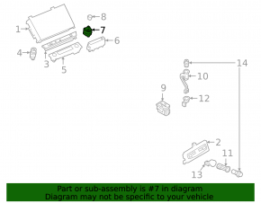 Audi E-Tron 19-23 multimedia volume control button