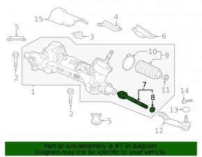 Steering rod left Honda Accord 18-22 CTR