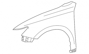 Front left fender Lexus ES300h ES350 13-18