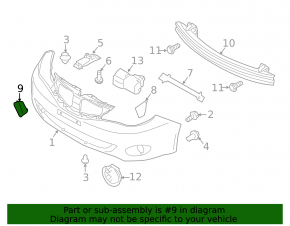 Subaru Impreza WRX GH 08-11 Front Bumper Tow Hook Cap