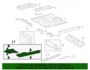 Threshold trim left Toyota Camry v50 12-14 usa