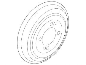 Brake drum rear left Hyundai Elantra AD 17-20 3mm