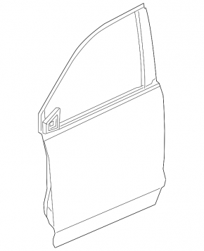 Bare front left door for a 19-25 Honda Passport