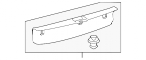 Toyota Sienna trunk opening trim 11-14 ser
