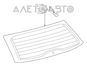 Toyota Sienna 04-10 tailgate glass