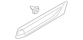 Mitsubishi Outlander 22-25 lower front left door trim structure