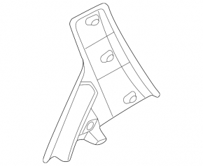 Rear left side door trim Hyundai Tucson 22-26 Korea, glossy black