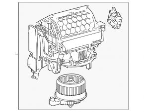 Heater assembly ventilation Lexus NX200t NX300 NX300h 15-21
