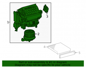 Heater assembly ventilation Lexus NX200t NX300 NX300h 15-21