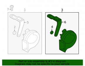Low signal Audi Q3 8U 15-18 with bracket