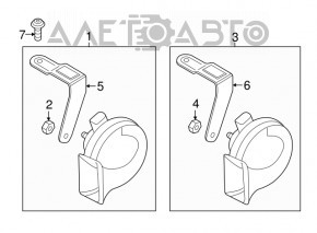 Low signal Audi Q3 8U 15-18 with bracket