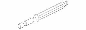 Left hood shock absorber Mercedes S-class W222 14-20