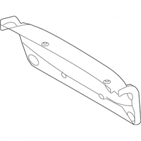 Ford Fiesta 11-19 4d black trunk lid trim