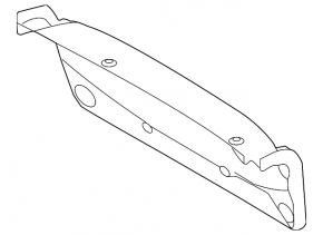 Ford Fiesta 11-19 4d black trunk lid trim