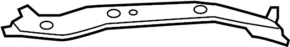 TV bracket, left eyelash, Infiniti JX35 QX60 13-20