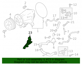 Bracket for thermostat housing Land Rover Discovery 17-20 3.0d