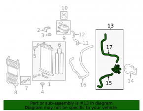 Coolant pump Honda Accord 16-17 rest hybrid