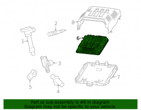 ECU block engine computer Chevrolet Malibu 13-14 hybrid