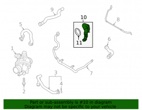 Cooling pipe BMW Z4 09-17 3.0T automatic transmission