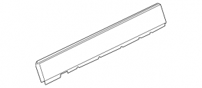 Door trim central main front right Chevrolet Volt 11-15 rubbed, dented
