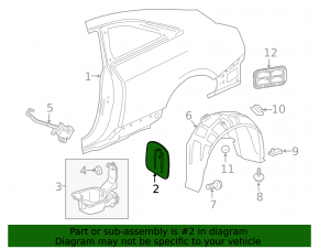 Cadillac ATS 13- Fuel Filler Door