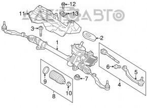 Left steering tip BMW X2 F39 18-23