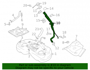 Subaru XV Crosstrek 18-23 Fuel Filler Neck