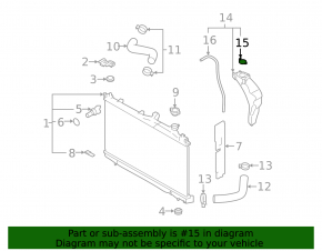 Coolant Expansion Tank Cap Subaru b9 Tribeca