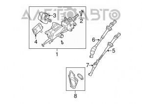Steering joint Lexus GS450h 06-11