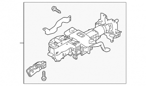 Steering column Infiniti Q50 14-19 without adaptive control