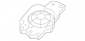 Left front panel tweeter speaker for Audi Q8 19-25