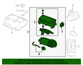 Air suspension compressor for Audi A8 19-25