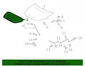 Toyota Prius V 12-17 Hood Insulation