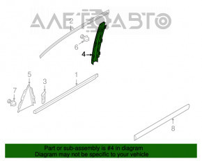 Door trim side rear left VW Passat b8 16-19 USA