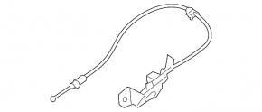 Subaru Impreza 17-18 GK hood release cable short