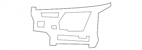 Front bumper mount left wing VW Golf 10-14 GTI