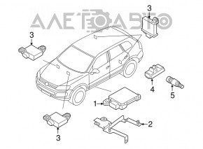 Porsche Cayenne 958 11-17 433MHz Wheel Pressure Sensor