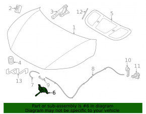 Kia EV6 hood lock 22-24