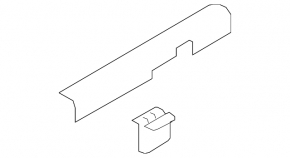 Door sill trim inner front left Hyundai Tucson 16-21 black