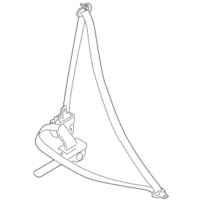 Passenger Seat Belt with Tensioner Nissan Rogue 21-23 Black US built