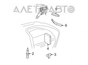 Block ECU engine computer Lexus ES350 07-12 chip breakage