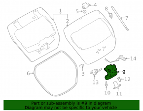 Nissan Leaf 18- Trunk Door Lock