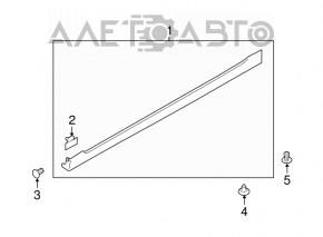 Left threshold Subaru Impreza 17- GK